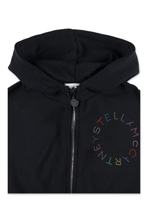 black cotton hoodie STELLA McCARTNEY KIDS | TV4C90Z0453930